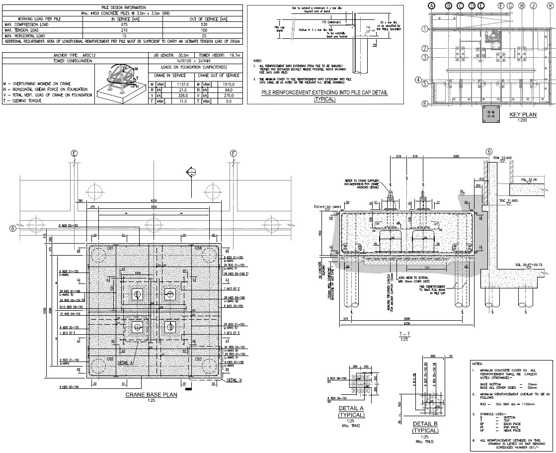 CRANE BASE DESIGN DRAWINGS
                     